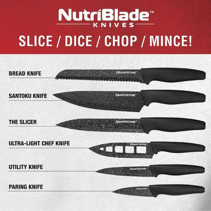 Nutriblade 6 Piece Non-Stick Knives