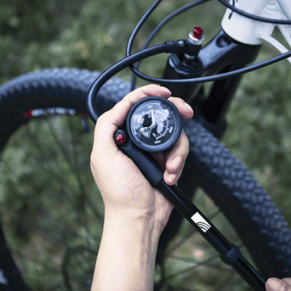 MTB Suspension Pump 300 PSI – Fork & Rear Shock with Gauge