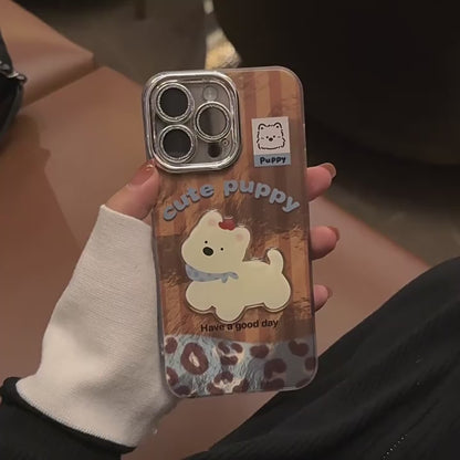 Suitable for iPhone 17 mobile phone case cute puppy