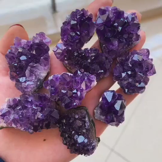 Amethyst Crystal Cluster  Healing Crystals Natural  Enethyst Mineral