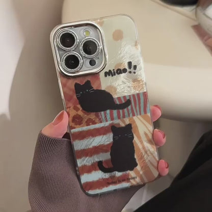 Suitable for iPhone 17 mobile phone case leopard cat