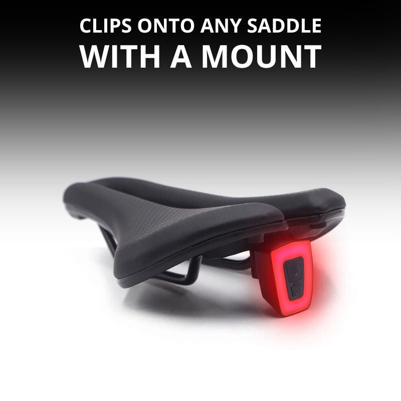 Clip-On Bike Tail Light – USB Rechargeable, 8 Flash Modes
