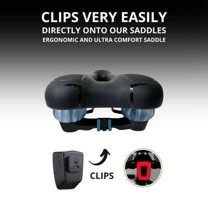 Clip-On Bike Tail Light – USB Rechargeable, 8 Flash Modes