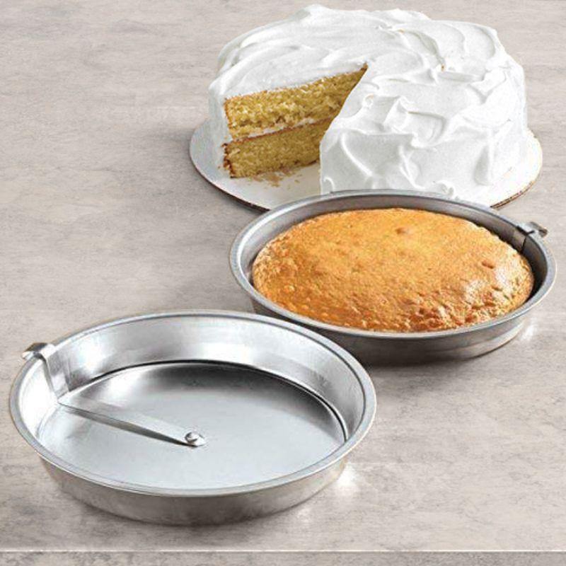 Set of 2 Cake Pans with Easy Release Slider