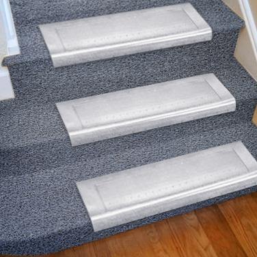 2 Pc. Non-Slip See Through Vinyl Carpet Stair Treads