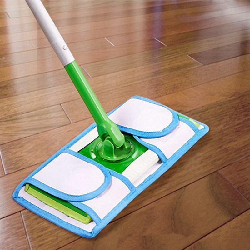 Set of 2 Reusable Microfiber Mop Pads