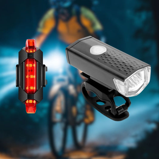 Bike Light Combo – USB Front & Rear Lights